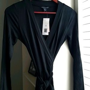 NWT Black Banana Republic Wrap Dress XSP